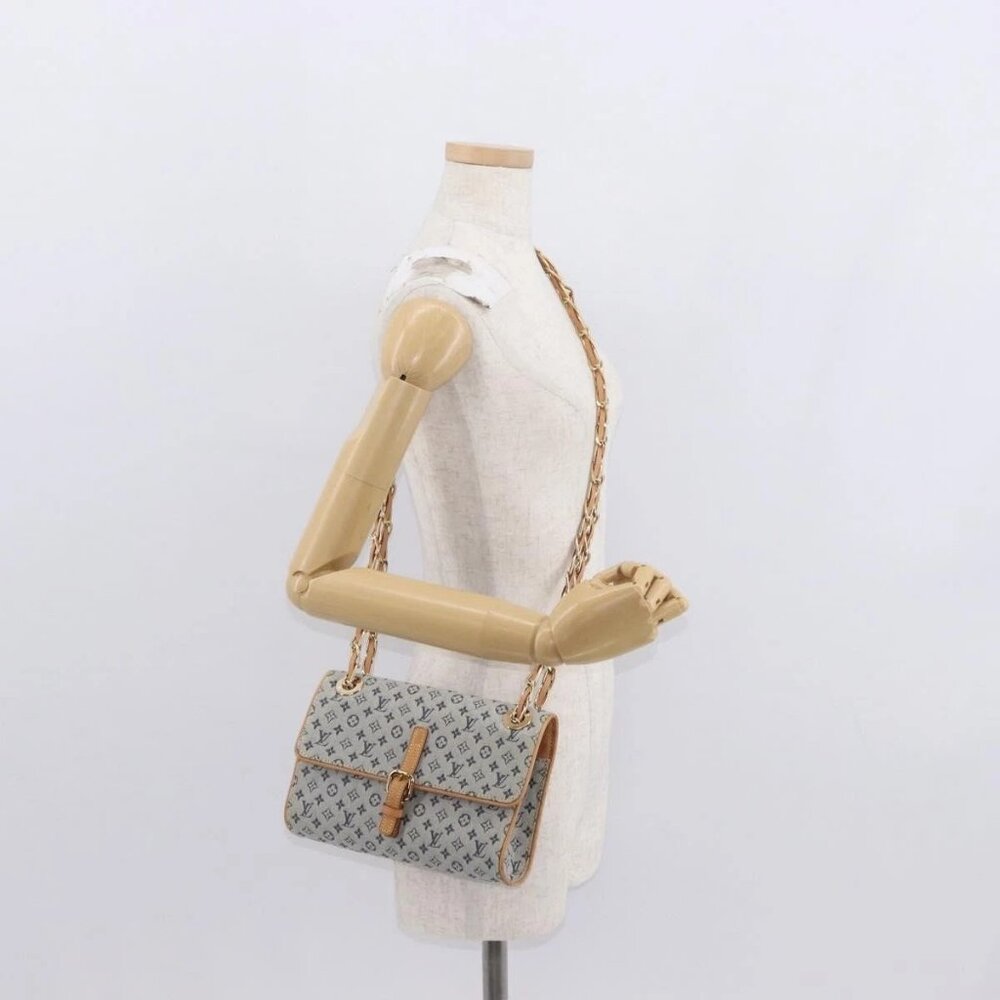 LOUIS VUITTON Monogram Mini Camille Chain Shoulder Bag Blue M92002 Auth 154228SM